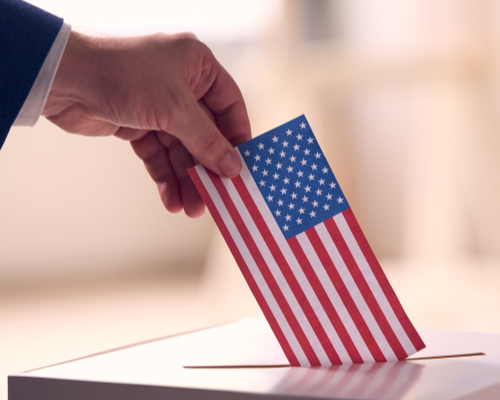 man voting on elections