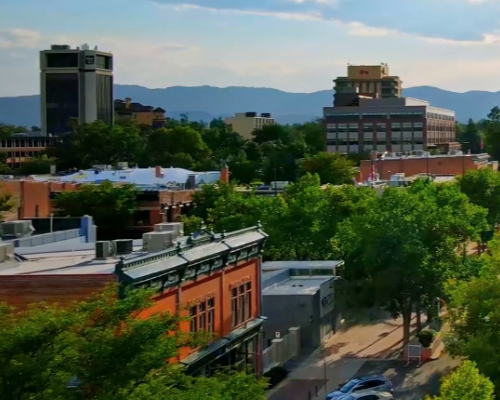 aerial view of fort collins
